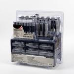 T&auml;ppismagnetiline kruvikeeraja ja noa kombineeritud komplekt, 100-osaline gray