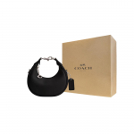 COACH JONIE Lehma Nahast &Otilde;lakott, Crossbody Kott, K&auml;ekott Mini Naistele Must Gift Box Set (Basic Set + Yellow Gift Box) must