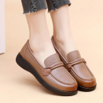 Uued kevadised naistekingad Madalad &uuml;mmargused peaga kingad Veekindlad pehmest nahast kingad &uuml;hev&auml;rvilised Mitmek&uuml;lgsed vabaajajalatsid Zapatos Mujer 35 pruun