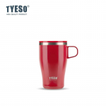 TYESO Roostevabast terasest isoleeritud kohvitass 400/500ML termospudel autokruus k&auml;epidemega termiline j&auml;&auml;ga reisimug kodu v&auml;listingimused 400ML punane