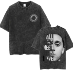 Vintage pestud Canserbero logo 2025 Merch T-s&auml;rgid Rap gooti stiil Hip Hop l&uuml;hikeste varrukatega T-s&auml;rk Mehed Naised Vabaaja &uuml;legabariidilised T-s&auml;rgid M gray