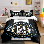 Newcastle United Voodipesukomplekt Voodipesu Tekikottide Komplekt Tekikott Padjap&uuml;&uuml;rid  (1 * Tekikott 2 * Padjap&uuml;&uuml;ri, ilma tekita) 135x200cm black