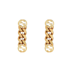 Gucci k&otilde;rvar&otilde;ngad p&otilde;imitud G-ga, kollase kullatooni, naiste ehted 702524-I4600-8005 Gold,F