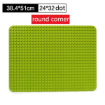 512 Duoploes Suured Klotsid Alusplaat 16*32 Punkti 51*25.5cm Alusplaat Suur Suurus Ehitusklotsid P&otilde;randam&auml;nguasjad DIY &Uuml;hilduv Roheline Tahvel