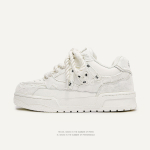 Destruction Style Series Uued T&auml;navavalged Kingad, Meeste Trendikad Madalad Tossud, Unisex Leivakujulised Kingad 37 white