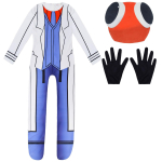 2022 Uus Halloweeni kost&uuml;&uuml;m Laste vikerkaare s&otilde;prade &uuml;likond maskiga Vikerkaare s&otilde;prade Cosplay &uuml;likond 160cm blue