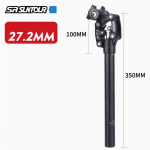 SunTour NCX Taiwani m&auml;giratta sadulapost 27,2 mm/31,6 mm Kokkupandav amortiseeriv sadulapost jalgratastele Jalgrattatarvikud black
