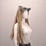 P&otilde;hjamaise Hundi Pea Karusnahast Peakate: Viikingistiilis Cosplay & Halloweeni Mask pruun