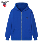 Gant Meeste ja Naiste S&uuml;gis-Talvine Tikitud T&otilde;mblukuga Kapuutsiga Pullover Vabaaja Spordi Jooksu Kapuuts M sinine