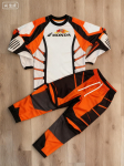 Honda maastikuratta riided #4 CARMICHAEL Motokrossi s&auml;rk pikkade varrukatega ja p&uuml;ksid Komplekt Varustuskomplekt Mustuseratta &uuml;likond Hingav XL