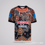 2026 NRL p&otilde;lisrahvaste vooru ragbi treening-s&auml;rk Mehed Naised Unisex Puuvill Spandex L&uuml;hikeste varrukatega meeskonnas&auml;rk XXXL