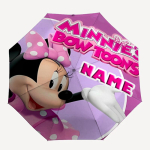 Personaalne nimi Minnie prindiga vihmavari - Automaatne avamine/sulgemine, Kaheksanurkne vastupidav raam, Automaatselt kokkupandav vihmavari Three-fold umbrella