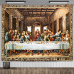 Viimase &otilde;htus&ouml;&ouml;gi vaip Jeesuse seinakaunistus J&otilde;ulud Kristus Lihav&otilde;tted &Otilde;limaalid Magamistoa kaunistus Esteetiline Kunstiplakatid 118&times;59inch/300*150cm