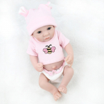 Reborn Baby pehmest silikoonist elutruu vasts&uuml;ndinud nukk None valge