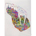 Teemantmaalimine akvarellhambad meditsiiniline pilt 5D teemanttikandid t&auml;isringi puuride muster 20X30CM
