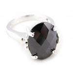 Bague Argent 'Unique' Noir 52 must