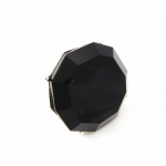 Les Tr&eacute;sors De Lily [G8737] - Bague Cr&eacute;ateur 'Sissi' noir must