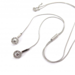 Les Tr&eacute;sors De Lily [J8989] - Collier Cr&eacute;ateur 'Music' argent&eacute; h&otilde;be