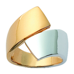 Bague Plaqu&eacute; Or 'P&eacute;n&eacute;lope' dor&eacute; argent&eacute; - 20 mm 58 kuld