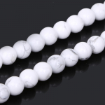 Looduslik kalliskivi valge hauliitkivi 4 6 8 10 mm helmed ehete valmistamiseks 8mm 47pcs