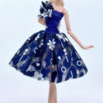 Sinine lilleline lilleline moodne nukukleit Barbie-nuku r&otilde;ivaste jaoks riided peokleit 1/6 nukutarvikud m&auml;nguasjad lastele sinine