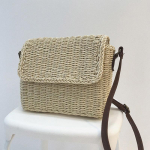 Yogodlns Casual Flap &otilde;lakotid naistele V&auml;ike Crossbody k&auml;ekott Rahakott K&auml;sitsi valmistatud &otilde;lgedest reisirannakott 24*17*7.5cm beež