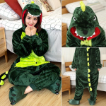 Loomakass Tiiger Kigurumi &Uuml;kssarvik Onesie T&auml;iskasvanud Teismelised Naiste Meeste Pidžaamad Naljakad Flanellist Soe Pehme Magamisriietus &Uuml;heosaline Jumpsuit Cosplay Kost&uuml;&uuml;m s