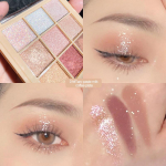 Kaasaskantav Glitter lauv&auml;rvipalett l&auml;bipaistev &uuml;heksav&auml;rviline akr&uuml;&uuml;l lauv&auml;rvipalett Pearly Matte Earth Color Jiugongge lauv&auml;rv 1