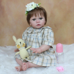 BZDOLL 60 CM 3D-v&auml;rviga Naha pehme Silikoonist Reborn Baby V&auml;ikelapse nukk T&uuml;drukule Nagu p&auml;ris riidest keha silikoonist printsessi m&auml;nguasi Alive Bebe 60cm 3D-paint Skin Doll