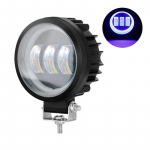 2tk/1tk 4tolline 30W 12V 24V veekindel &uuml;mmargused Angel Eyes LED-valgustid kaasaskantavad prožektorid mootorratta maastikuauto veoauto s&otilde;iduauto paadi ruudukujuline t&ouml;&ouml;valgusti 1Pc Rouond kollane/valge