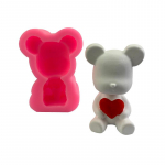 Koogikaste Love Bear Mold Fondant &Scaron;okolaadi Vedel Silikoonvorm Tanabata S&otilde;brap&auml;ev