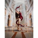 Armastuse jumal 5D DIY teemantmaal alasti naine ingel &uuml;mmargune puur Mosaiik ristpistes tikand Full Round 20x25CM