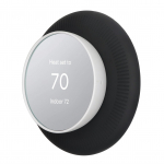 Google Nesti termostaadi seinaplaadi katte asendus, pehme silikoon, kulumiskindel lihtne must