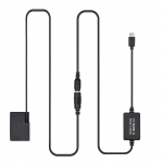 PD-t&uuml;&uuml;pi C-t&uuml;&uuml;pi USB-kaabel DR-E18 t&uuml;hipatarei alalisvooluliidese LP-E17 jaoks Canoni 750D 760D T6S-i asendus must