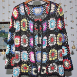 Retro auklik pikkade varrukatega kardigan 2022 kevad ja s&uuml;gis uus naiste etnilise stiili mantel heegeldatud kampsun One Size must