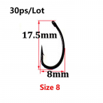 100 tk teflonkattega k&otilde;vera varrega karpkala konksud, tugevalt sepistatud, keemiliselt teritatud karpkala konks, must must konks 2