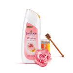 Santoor Blushing Skin du&scaron;igeel, 230 ml, rikastatud India metsroosi ja Himaalaja meega, seebivaba, parabeenivaba, pH-tasakaalustatud du&scaron;igeel