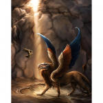 Draakoni teemantmaaling &uuml;mmargune ruudukujuline t&auml;ispuur multikas animatsioon uus meisterdamise mosaiiktikandid 5D ristpistes kodukaunistus Full Round 20x30CM