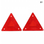 2 tk Kolmnurga hoiatushelkuri veoauto plaat Tagumise tule turvalisuse helkurm&auml;rk