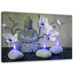 L&otilde;uendiprindiga Buddha Zen Orchid k&uuml;&uuml;nal 60x40 hall v&auml;rv