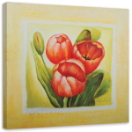 L&otilde;uenditr&uuml;kk Red Tulips Flowers 30x30 punane