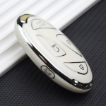 Silver Line 5 7 nupuga TPU autov&otilde;tme &uuml;mbris IONIQ 6 uue Grand Prix GN7 v&otilde;tmekaane uue Kona SX2 autov&otilde;tme tarviku jaoks 5 Buttons valge