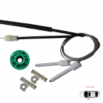 EWR5041 Elektrilise akna t&otilde;stuki remondikomplekt Esipoolne vasak uks A6 C4 4A 1994-1998 100 C4 4A 1990-1994 4/5 ust 4A0837461 jaoks