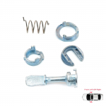 V2EDP52 Front Door Lock Barrel 45 mm Repair Kit 1U0837167E for VW Polo MK4 9N 2001-2009 4/5 Door Only