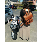 Ehtsast ehtsast nahast meeste seljakott kott s&uuml;learvuti Satchel portfell Brown Vintage 16X12X4 pruun