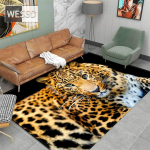 Moodne leopardimustriline vaip p&otilde;randal 3D loomade tr&uuml;kitud suur vaip elutuba pehme k&auml;sn Vannitoa matt Absorbeerib libisemisvastast 150x240cm 1pcs