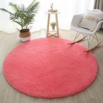 Pehme kohev &uuml;mmargune vaip Laste voodivaibad elutuba diivanilaud P&otilde;randamatt Kodu Paks plush libisemisvastane vaip Magamistoa sisustus Diameter 100cm XL