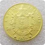 1859 Prantsusmaa impeerium Napoleon Bonaparte m&auml;lestusesemed kogutavad suveniirid kuldm&uuml;ndid