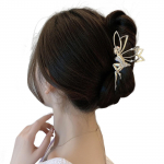 Kristallist suur juuksek&uuml;&uuml;nis klamber Haldja juuksel&otilde;ua klamber p&auml;kapiku juuksep&uuml;&uuml;dur hobusesaba hoidja juukserekvisiidid h&otilde;be