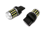 2 tk LED pirn 7440 W21W 12-24V CANBUS 1800lm valge objektiiviga